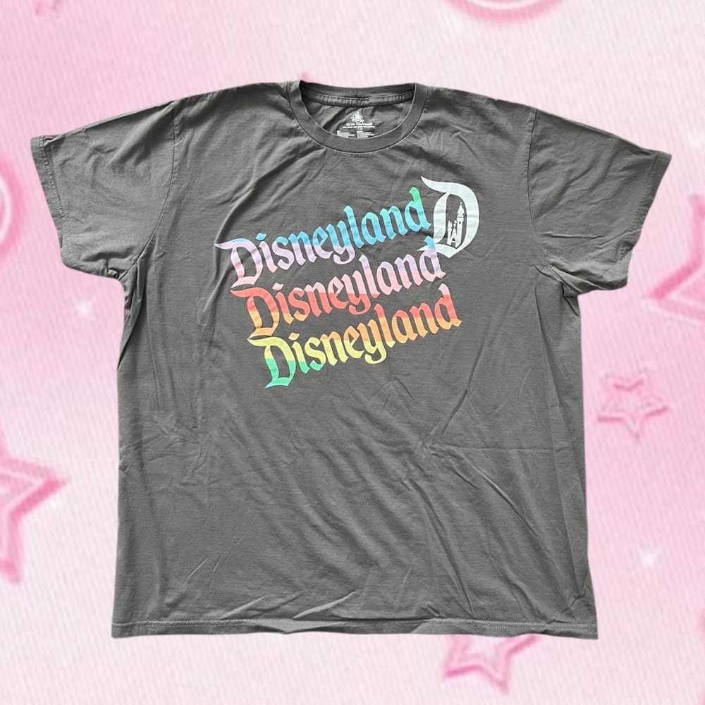 Disneyland shirt rainbow logo